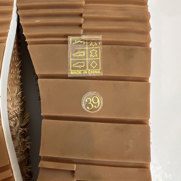 Antelope Brown Tan Leather Mary Jane Comfort Shoe Fringe Accent Statement 39 - Picture 9 of 9